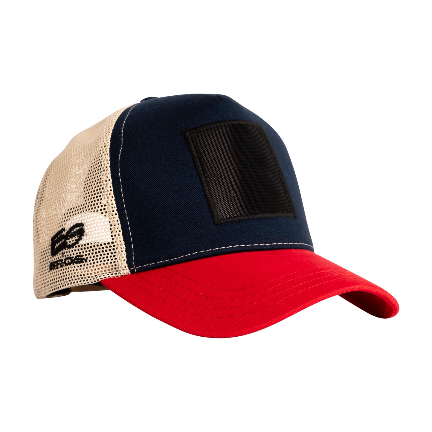 EG-Bros Trucker Cap Beige/Schwarz/Rot