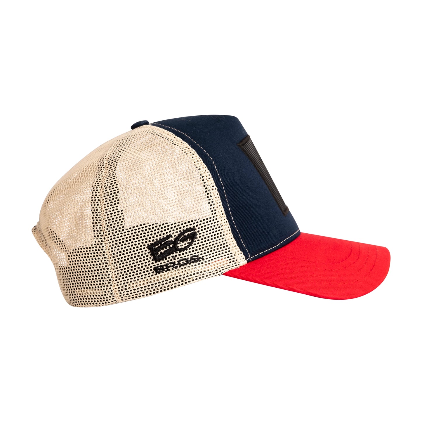 EG-Bros Trucker Cap Beige/Schwarz/Rot